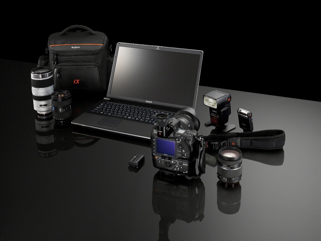 Sony A850 mit Zubehör